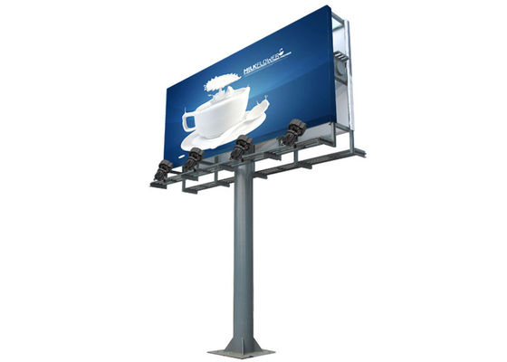 Galvanized Steel Billboard Pole Q235B Q345B cctv camera posts 30m